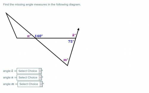 [Help asap, will mark brainliest when it allows me] Find the missing angle measures in the followin