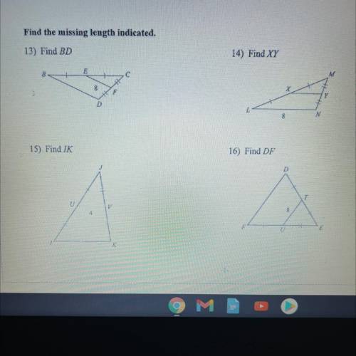 Find the missing length indicated. (Triangle inequality theorem) please help