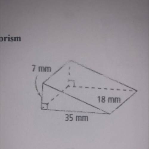 Find the volume of the triangular prism (7 18 35)