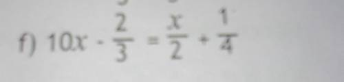 Solve the following equation​