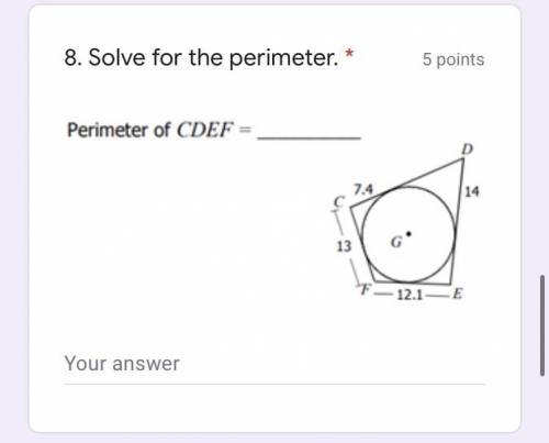 It’s geometry please help me find the perimeter