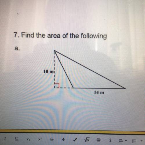 Find the area of the following
pls
