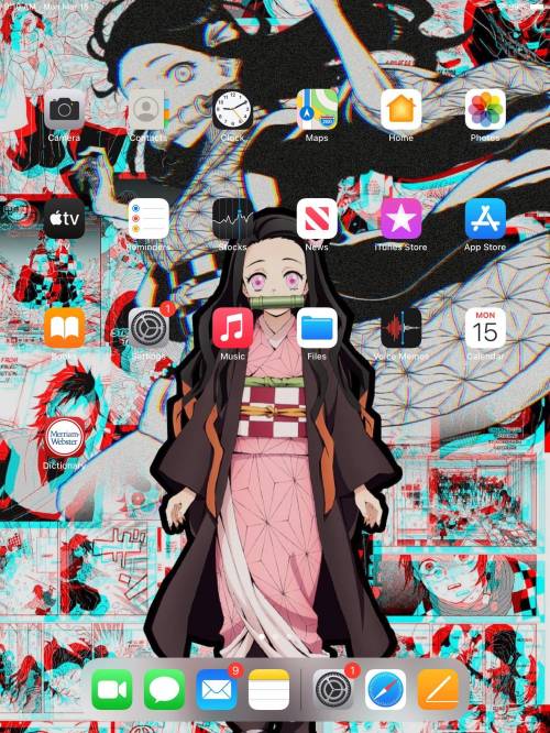 Weebs solve for x! 
8x + (-5) = 11
My Demon Slayer Lock Screen And Home Screen!