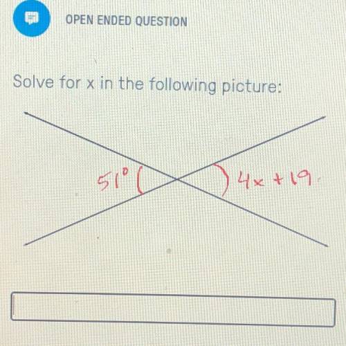 Somebody please help quick! solve for x