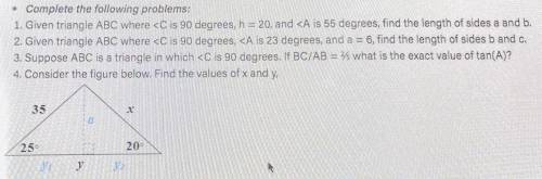Please help me answer this trigonometry problems.