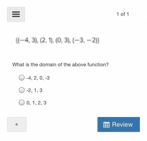 What is the domain of the above function?