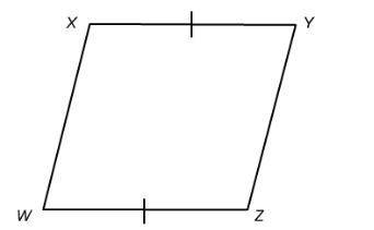 Does the fact that YZ = WX lead to the proof that XYWZ is a parallelogram? Why or why not?