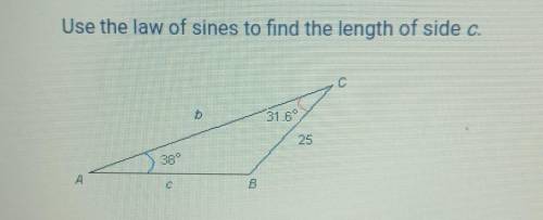 HELP!!! use the law of sines! ​