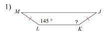 Find the measurement of the angle indicated for each trapezoid