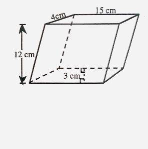 What is the Volume for the prism ???please help me Im really confused