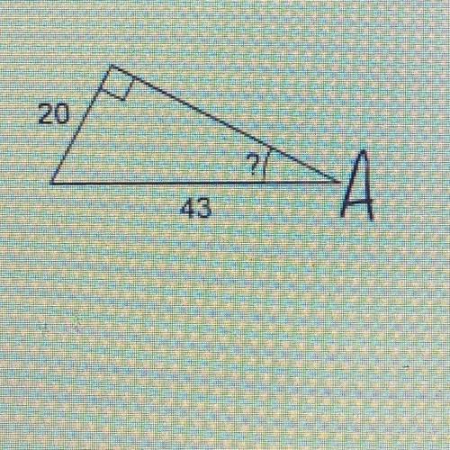 What is the measure of angle A