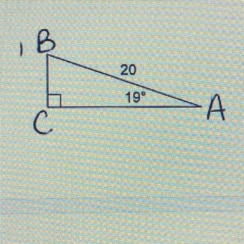 What is the measure of angle B, length of BC and length of AC