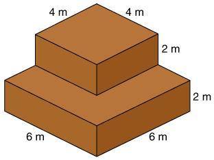 What is the volume of the figure below?
52 cm 3
104 cm 3
68 cm 3
88 cm 3