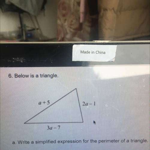 Wrote a simplified expression for the perimeter of the triangle 
pls help i’ll give brainialist