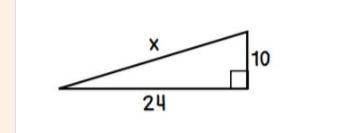 Find the missing length of the triangle. If necessary, round your answer to the nearest tenth