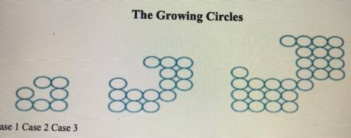 The Growing Circles

Case 1 Case 2 Case 3
1. Examine the 3 cases carefully. What do you notice abo