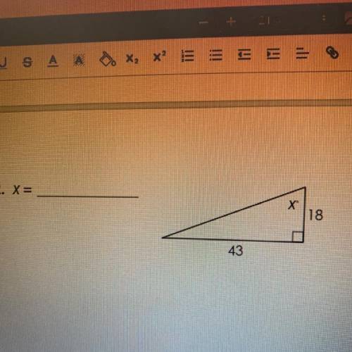 How do i solve this 
x 18 43