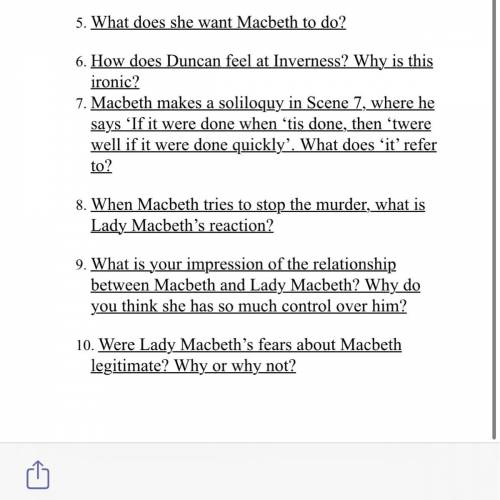 Pls answer these pls English literature macbeth