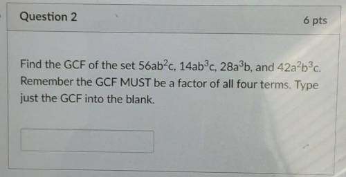 Find GCF of this setsI need help plsssss ​