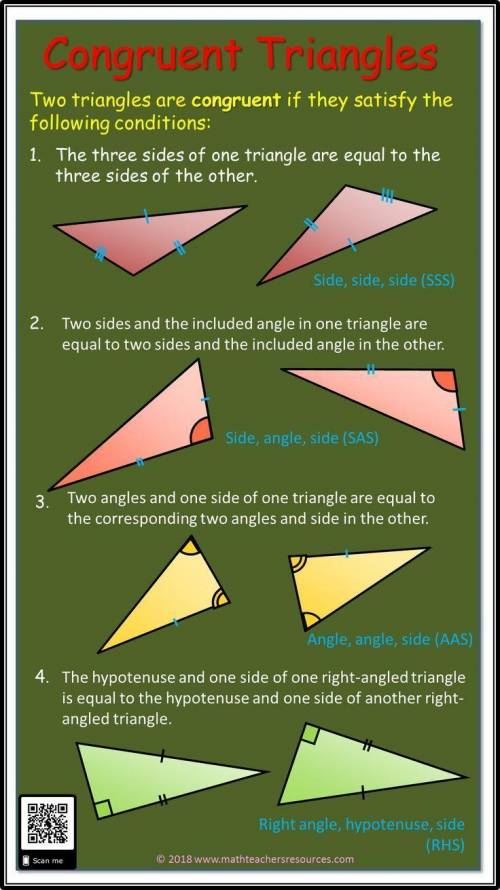 By which rule are these triangles congruent