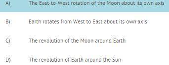 Why dose the moon appear to move frome the east to the west in the night sky?
