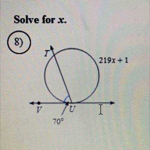 Solve for x (please help i dont know how to this one ;-;)