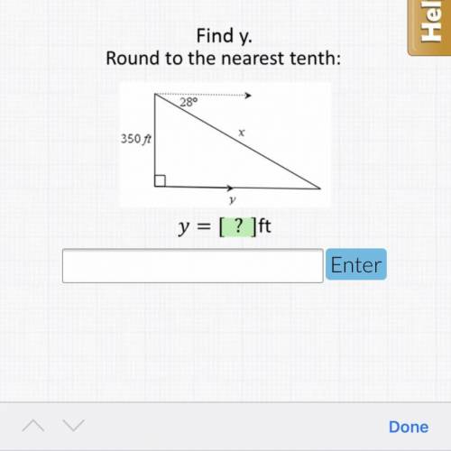Find y round to the nearest the tenth