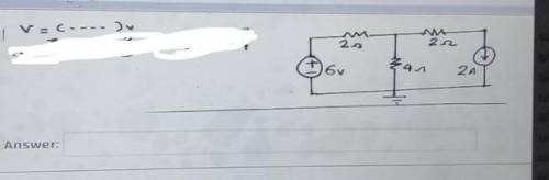 Please find voltage in this circuit​