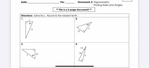 Right triangles & Trigonometry
