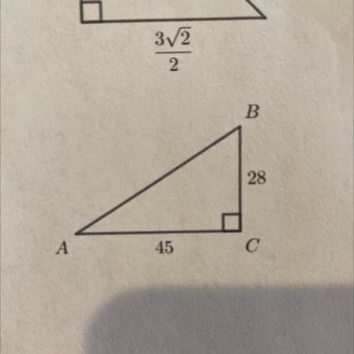 How do i solve the triangle (using trigonometry)