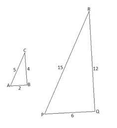 Show that the two triangles given in the figure below are similar. Help pls i need it
