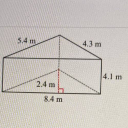 PLSSS HELPPPP
What is the surface area of this triangular prism rounded to the nearest tenth?