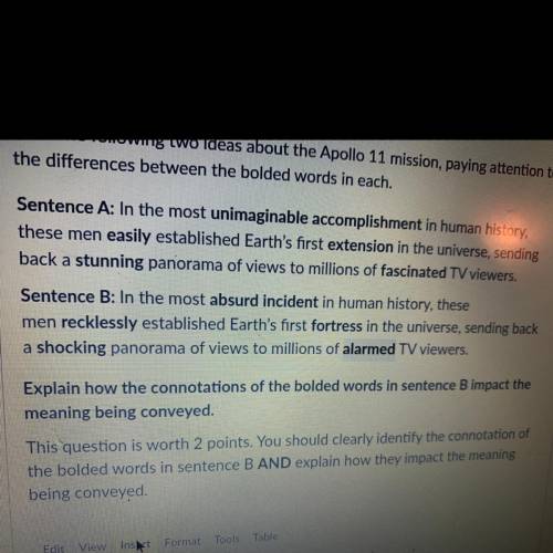 HELP ME PLESE WITH SENTENCE B ITS DUE IN 15 MINUTES I WILL GIVE BRAINLIEST