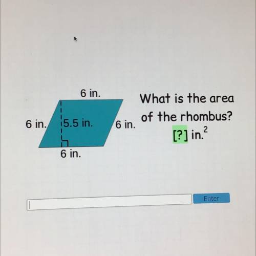 What is the area of rhombus