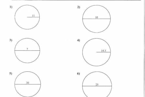 Find the area and circumference for the circles plz help