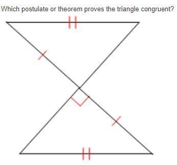 Answer Choices

A. Side-Angle-Side
B. Angle-Side-Angle
C. Hypotenuse-Leg
D. Side-Side-Side
