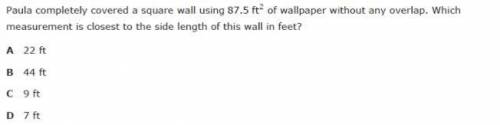 Please help appriciated <33!!

Here's a question about the area of a square wall, the question