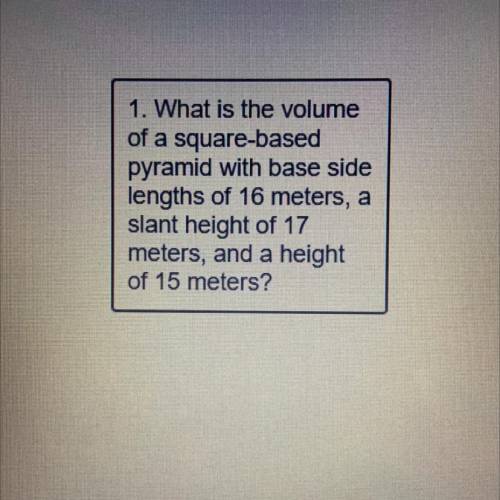 Is this word problem volume or surface area?