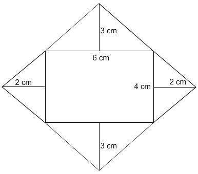 Select the correct answer.

The four folded parts of an envelope are opened up to create this figu