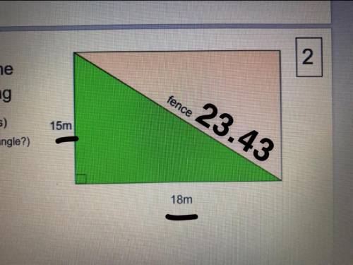 What is the perimeter of the green triangle?