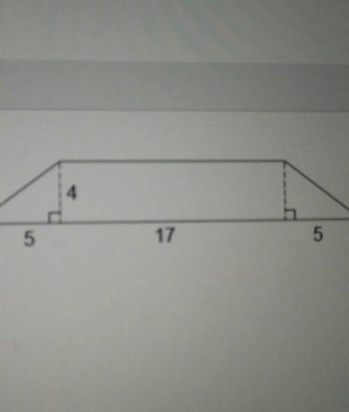 What is the area of this trapezoid? Enter your answer in the box.​
