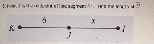 Point J is the midpoint of line segment kI find the length of JI