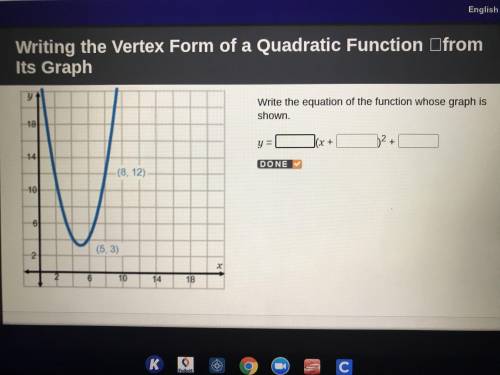 Write the equation of the function whose graph is shown.