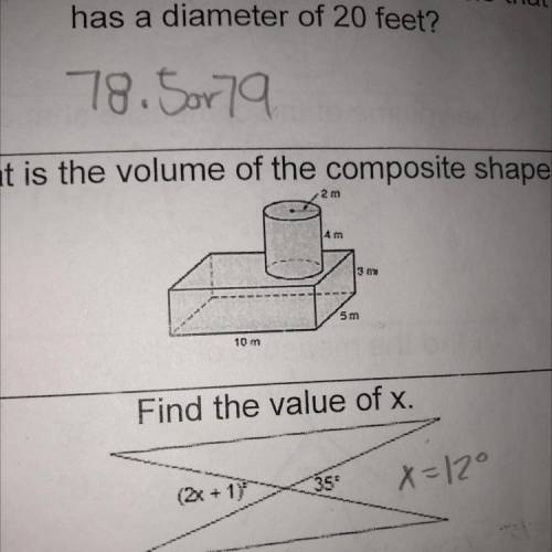 What is the volume of this composite shape?