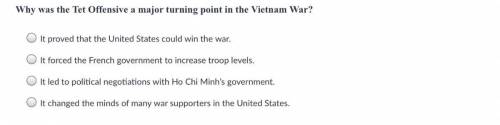 Why was the tet Offensive a major turning point in the Vietnam war