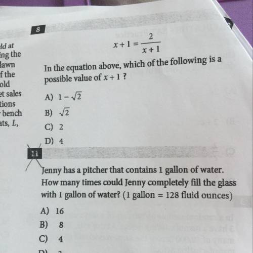 How do I find the answer to number 8? ​