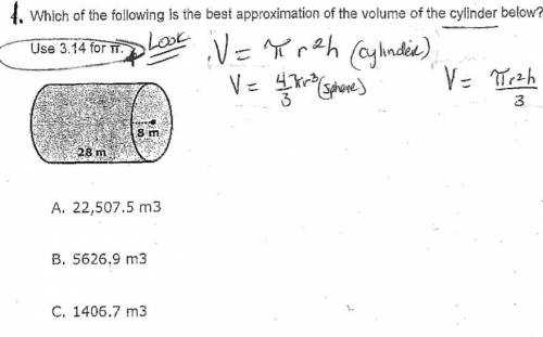 Which of the following is the best approximation of the volume of the cylinder below?

A.22,507.5