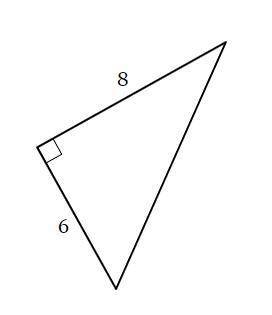 Find the length of the third side. If necessary, round to the nearest tenth.
(8,6)