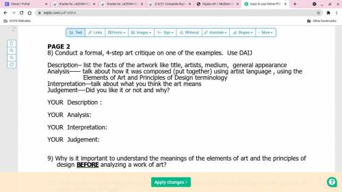 HELP ME WITH THESE ART QUESTIONS