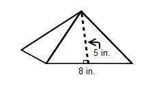 What is the total surface area of the square pyramid? will mark brainiest